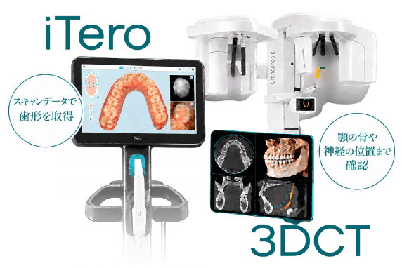 iTero・3DCTなどのデジタル機器